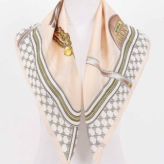 Chained Scarf in Beige