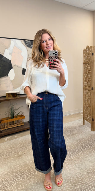 Pippa Plaid Barrel