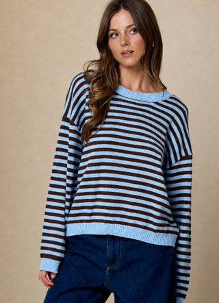 Charlotte Stripe in Powder Blue