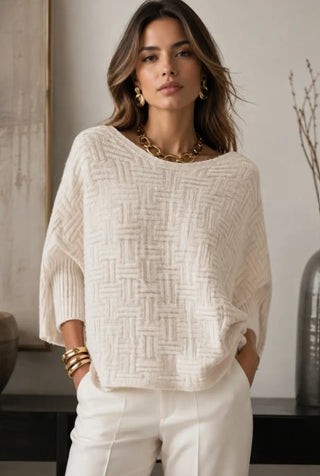 Cloud Nine Knit Top in Cream