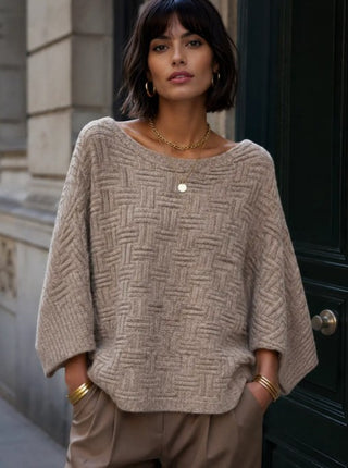 Cloud Nine Knit Top in Taupe