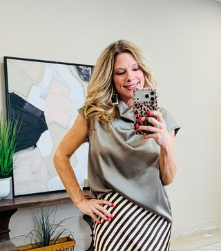 Mink Moment Satin Top