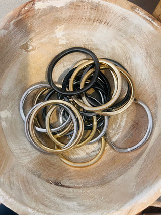Amalfi Coast Stretch Bracelets in Mixed Metals (Set of 3)