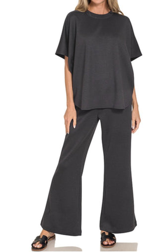 Hadley Butter Knit Top in Black