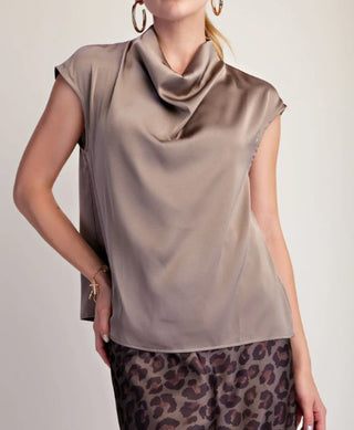 Mink Moment Satin Top