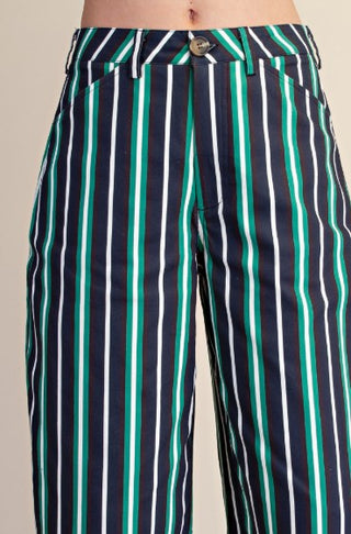 Striped & Sassy Barrel Pant