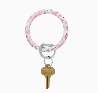 Silicone Big O® Key Ring - 50 States Pink