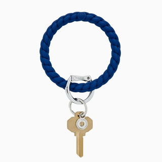 Silicone Big O® Key Ring - Midnight Navy Braided