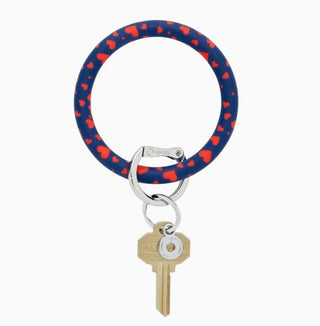 Silicone Big O® Key Ring - Queen of Hearts