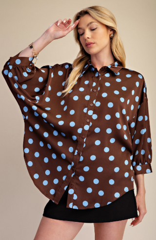 Dot after Dark Blouse
