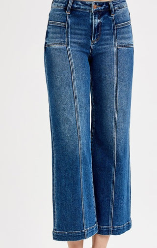 Emory Dark Wash Crop Denim