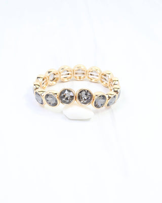Kadis Crystal Stretch Bracelet Black Diamond