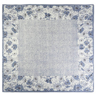 Vintage Floral Silk-Feel Square Scarf