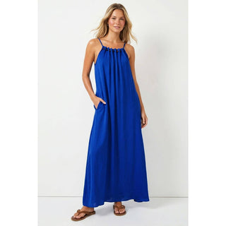 Beaded Detail Flowy Maxi Dress