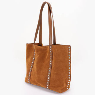 Sedona Studded Tote Bag in Cognac