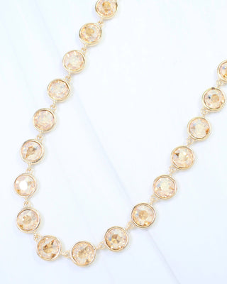 Kadis Crystal Necklace Champagne