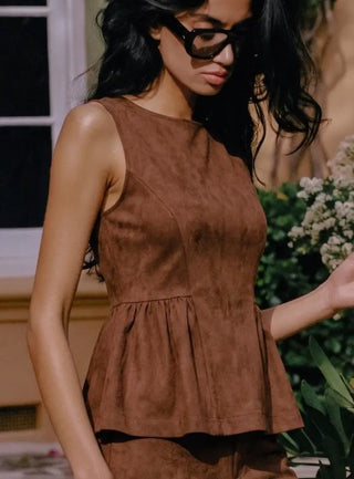 Heartbreaker Faux Suede Top