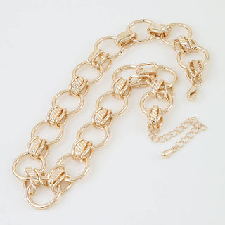 Open Disc Chain Necklace