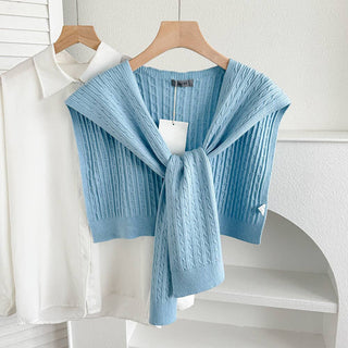 Socialite Knit Shawl Sky