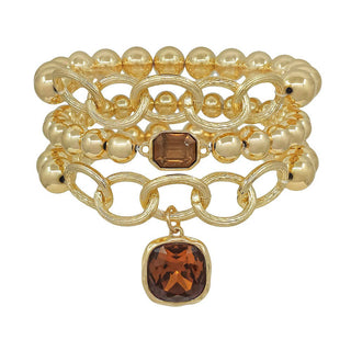 Meet You there Topaz Stone Stretch Bracelet