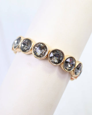 Kadis Crystal Stretch Bracelet Black Diamond