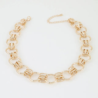Open Disc Chain Necklace