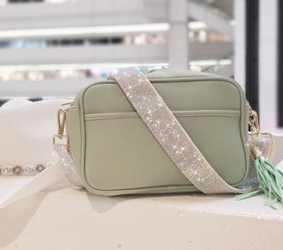 Sparkling Rhinestone Strap in Silver (Crystal AB)