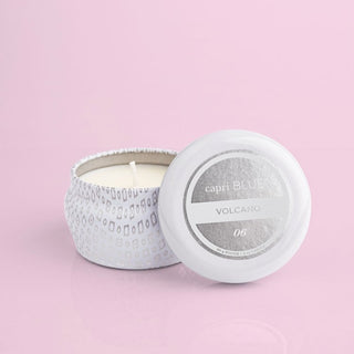 Volcano White Mini Tin Candle 3 oz