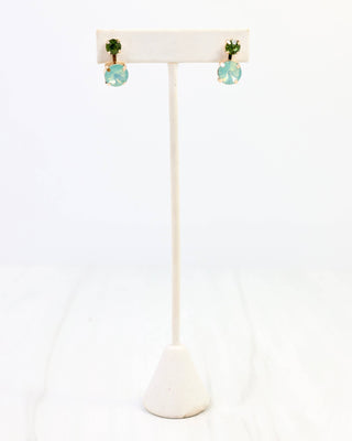 Radcliffe Rhinestone Earring Mint Opal