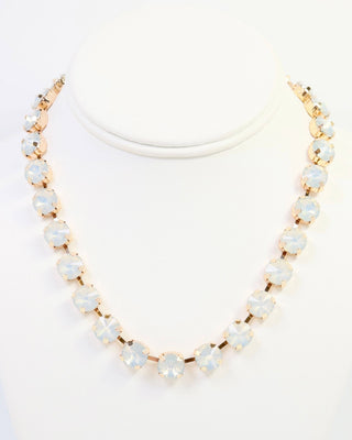 Radcliffe Rhinestone Necklace White Opal