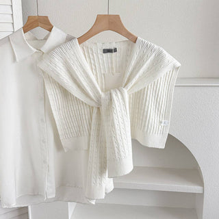 Socialite Knit Shawl White
