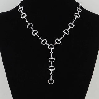Wren Horseshoe Chain Drop Necklace