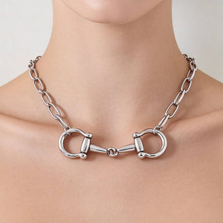High Horse Paperclip Necklace