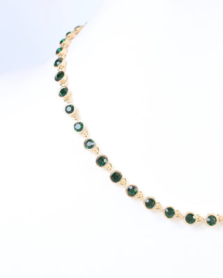 Castile Crystal Necklace Emerald